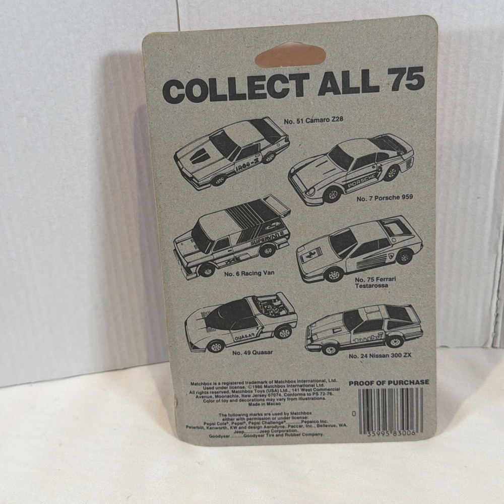 Vintage Matchbox Lot Porsche Turbo Mazda RX7 VW Golf GTI Carded 80s - Picture 10 of 14